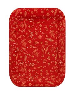 BANDEJA PLÁSTICA RETANGULAR FIGURAS NATALINAS - RIO MASTER (NATAL)