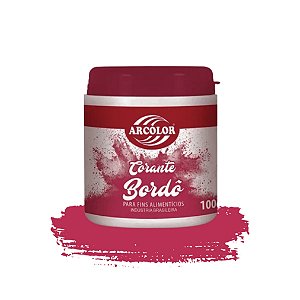 CORANTE EM PÓ 100g BORDÔ - ARCOLOR