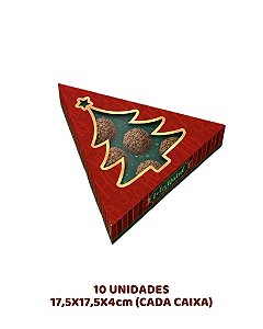 CAIXA ÁRVORE COM VISOR 6 DOCES C/10UN - C5720 - IDEIA (NATAL)