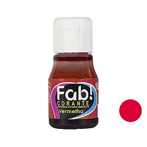 CORANTE LÍQUIDO 10ml VERMELHO - FAB