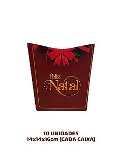 CACHEPÔ C/10UN - NT 500G NATAL COR 5 - MF EMBALAGENS DECORATIVAS