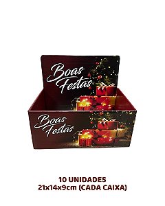 BANDEJA ALTA C/10UN - NT 54 NATAL - MF EMBALAGENS DECORATIVAS
