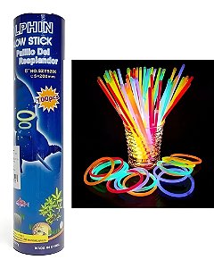 PULSEIRAS NEON C/100UN - DOLPHIN (CARNAVAL)