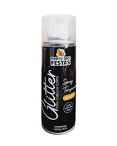 GLITTER DOURADO EM SPRAY PARA CABELO E CORPO - PONTO DAS FESTAS (CARNAVAL)