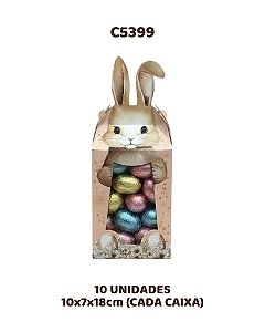 SACO COM ORELHA C/10UN - C5399 - IDEIA (PÁSCOA)