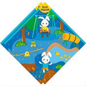 SACO EXPRESS PARQUINHO AZUL 18X18CM PARA OVOS DE 50G A 100G - PACOTE COM 25 UNIDADES