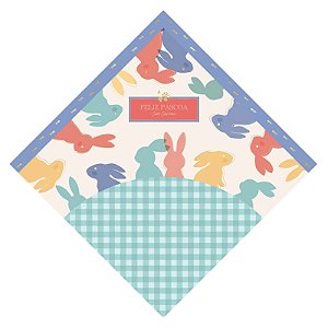 SACO EXPRESS PICNIC AZUL 32X32CM PARA OVOS DE 150G A 200G - PACOTE COM 25 UNIDADES