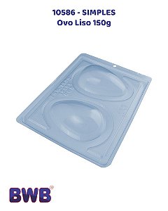 FORMA DE ACETATO SIMPLES OVO LISO 150g (10586) - BWB (PÁSCOA)