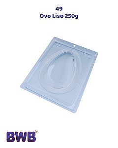 FORMA DE ACETATO 3 PARTES COM SILICONE OVO LISO 250g (49) - BWB (PÁSCOA)