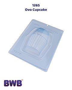 FORMA DE ACETATO 3 PARTES COM SILICONE OVO CUPCAKE (1265) - BWB (PÁSCOA)