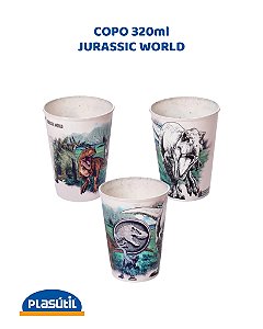 COPO 320ml JURRASIC WORLD - PLASÚTIL