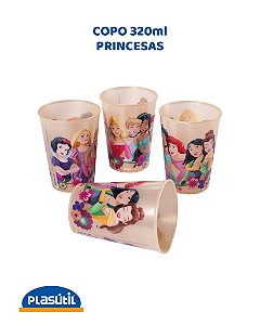 COPO 320ml PRINCESAS - PLASÚTIL