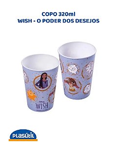 COPO PARA COLORIR 320ml WISH - PLASÚTIL