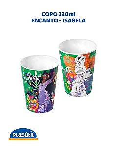 COPO PARA COLORIR 320ml ENCANTO - PLASÚTIL