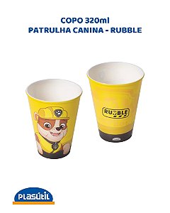 COPO 320ml RUBBLE PATRULHA CANINA - PLASÚTIL
