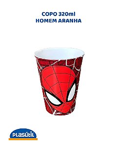 COPO 320ml HOMEM ARANHA - PLASÚTIL