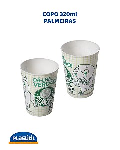 COPO PARA COLORIR 320ml PALMEIRAS - PLASÚTIL