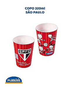 COPO PARA COLORIR 320ml SÃO PAULO - PLASÚTIL