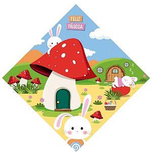 SACO EXPRESS COGUMELOS MÁGICOS 39X39CM PARA OVOS DE 350G A 500G - PACOTE COM 25 UNIDADES