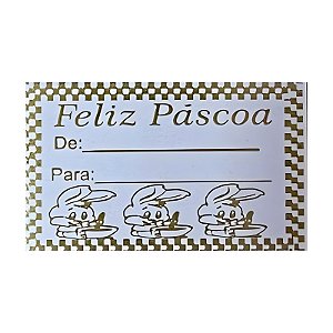 ETIQUETA ADESIVA PÁSCOA C/ 100 UNIDADES