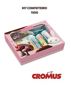CAIXA ROSA PARA KIT CONFEITEIRO 150g - CROMUS
