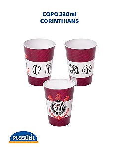 COPO 320ml CORINTHIANS - PLASÚTIL