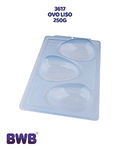 FORMA DE ACETATO 3 PARTES - OVO LISO 250g (3617) - BWB (PÁSCOA)