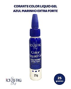 CORANTE COLOR LIQUID GEL 25g AZUL MARINHO EXTRA FORTE - ICEBERG