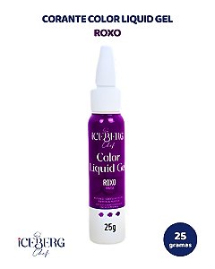 CORANTE COLOR LIQUID GEL 25g ROXO - ICEBERG