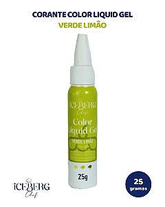 CORANTE COLOR LIQUID GEL 25g VERDE LIMÃO - ICEBERG