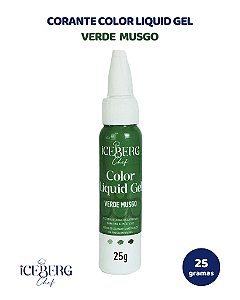 CORANTE COLOR LIQUID GEL 25g VERDE MUSGO - ICEBERG