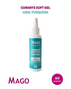 CORANTE SOFT GEL 60g AZUL TURQUESA - MAGO