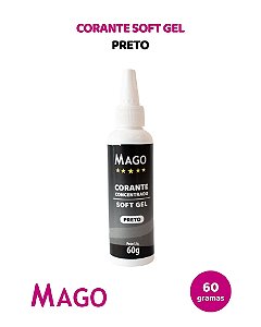 CORANTE SOFT GEL 60g PRETO - MAGO