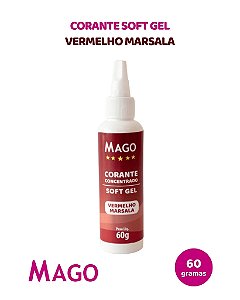 CORANTE SOFT GEL 60g VERMELHO MARSALA - MAGO