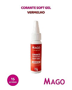 CORANTE SOFT GEL 15g VERMELHO - MAGO