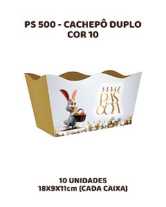 CACHEPÔ DUPLO C/10UN PS500 COR 10 - MF (PÁSCOA)