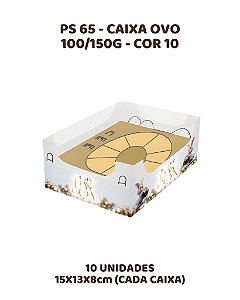 CAIXA OVO 100-150g C/10UN PS65 COR 10 - MF (PÁSCOA)