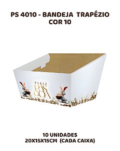 BANDEJA TRAPÉZIO C/10UN PS4010 COR 10 - MF (PÁSCOA)