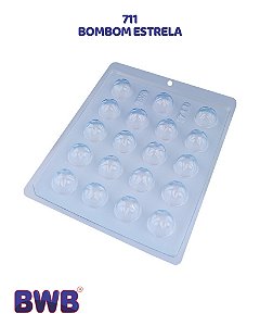 FORMA DE ACETATO SIMPLES - BOMBOM ESTRELA (711) - BWB (PÁSCOA)