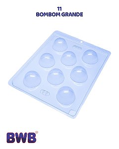 FORMA DE ACETATO SIMPLES - BOMBOM GRANDE (11) - BWB (PÁSCOA)