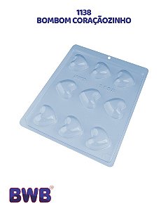 FORMA DE ACETATO SIMPLES - BOMBOM CORAÇÃOZINHO (1138) - BWB (PÁSCOA)