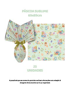 FOLHA POLI METALIZADA C/25UN PÁSCOA SUBLIME 69X89cm VERDE CLARO – EMBALE (PÁSCOA)