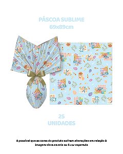 FOLHA POLI METALIZADA C/25UN PÁSCOA SUBLIME 69X89cm AZUL CLARO – EMBALE (PÁSCOA)