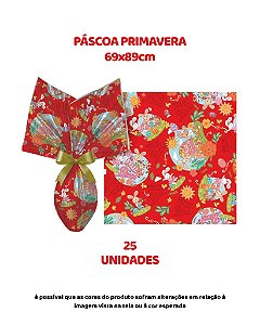 FOLHA POLI METALIZADA C/25UN PÁSCOA PRIMAVERA 69X89cm VERMELHO – EMBALE (PÁSCOA)