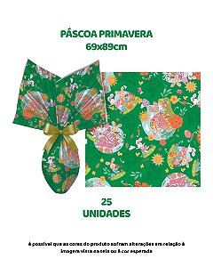 FOLHA POLI METALIZADA C/25UN PÁSCOA PRIMAVERA 69X89cm VERDE – EMBALE (PÁSCOA)
