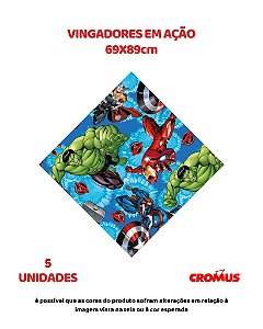 FOLHA 69X89cm VINGADORES EM AÇÃO C/5UN – CROMUS (PÁSCOA)