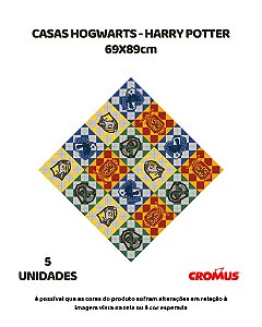 FOLHA 69X89cm CASAS HOGWARTS HP C/5UN – CROMUS (PÁSCOA)