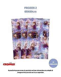 FOLHA 69X89cm FROZEN 2 C/25UN – CROMUS (PÁSCOA)
