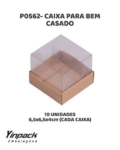 CAIXA PARA BEM CASADO (P0562) KRAFT C/10UN - YINPACK (PÁSCOA)