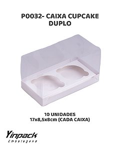 CAIXA CUPCAKE DUPLO (P0032) C/10UN - YINPACK (PÁSCOA)